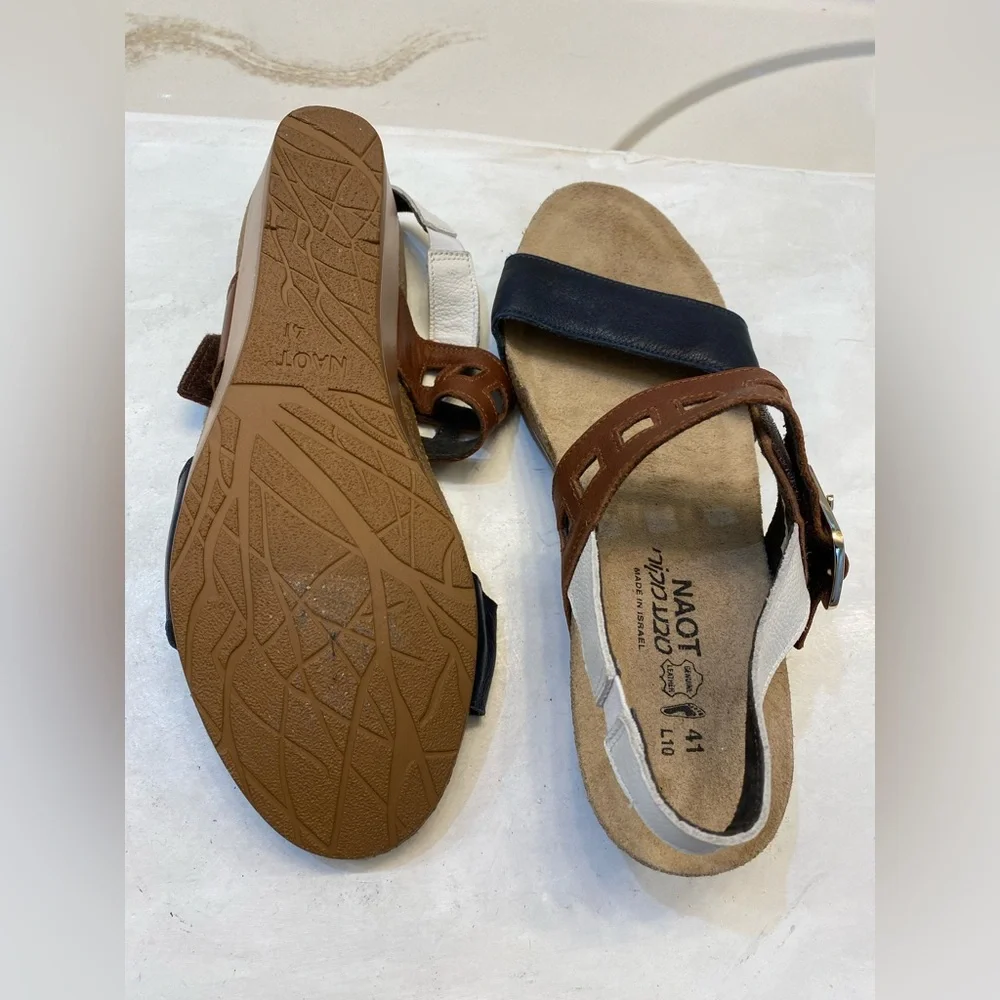 NAOT women’s Dynasty Wedge Sandals Size 41 US Size 10 NWOT New, never worn - Picture 5 of 10